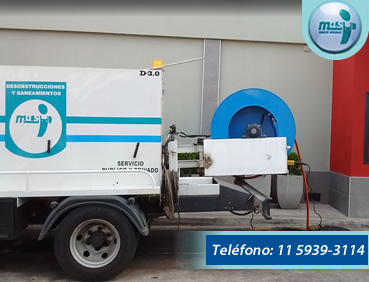 empresa Destapaciones Camión Hidrojet en Caballito